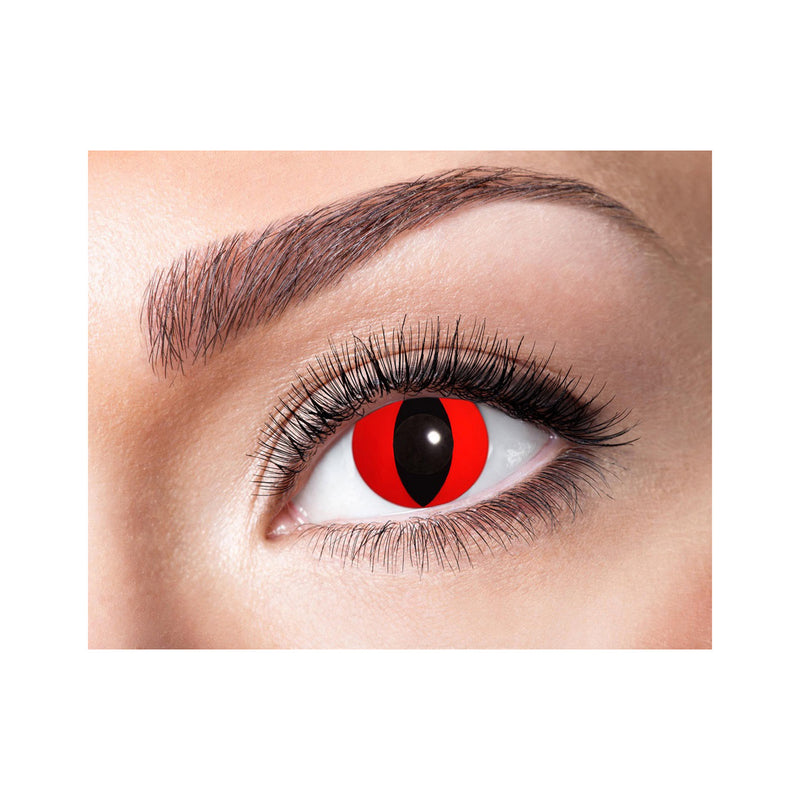 Eyecatcher Motivlinsen - farbige 3-Monats-Kontaktlinsen | m61 - Red Cat
