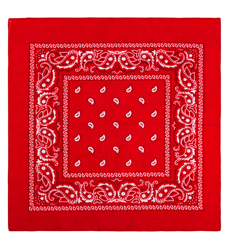 Bandana Halstuch Cowboy Kostüm - 55x55cm | Rot