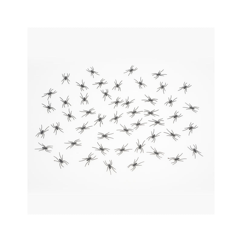 50er Set "Spinnen" - 3,7 cm | Schwarz - Halloween Dekoration