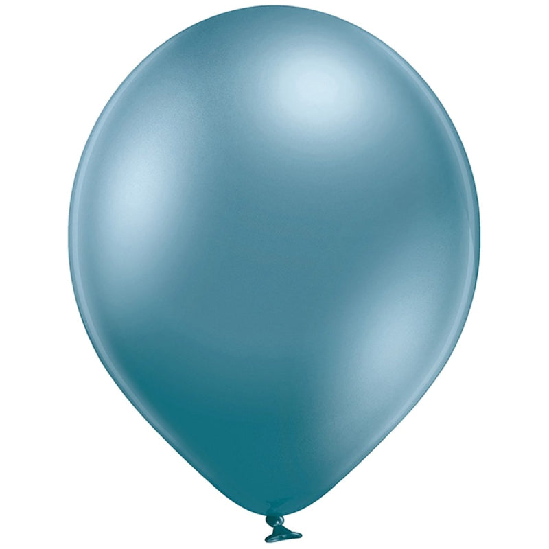 50 Luftballons Uni Glossy Ø30/33cm | Blau