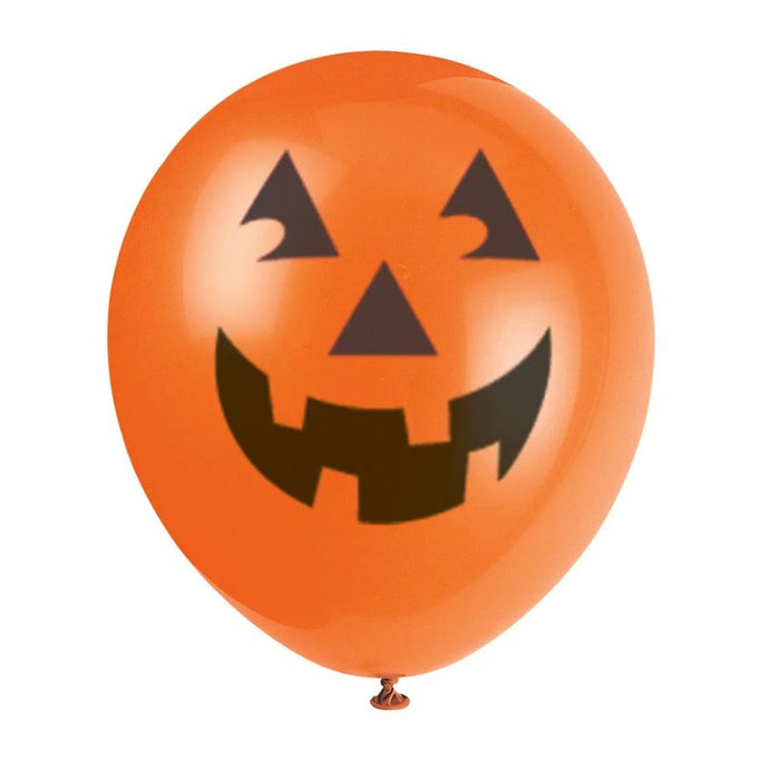 Luftballons Halloween Kürbis | 6 Stück ca. 30cmØ
