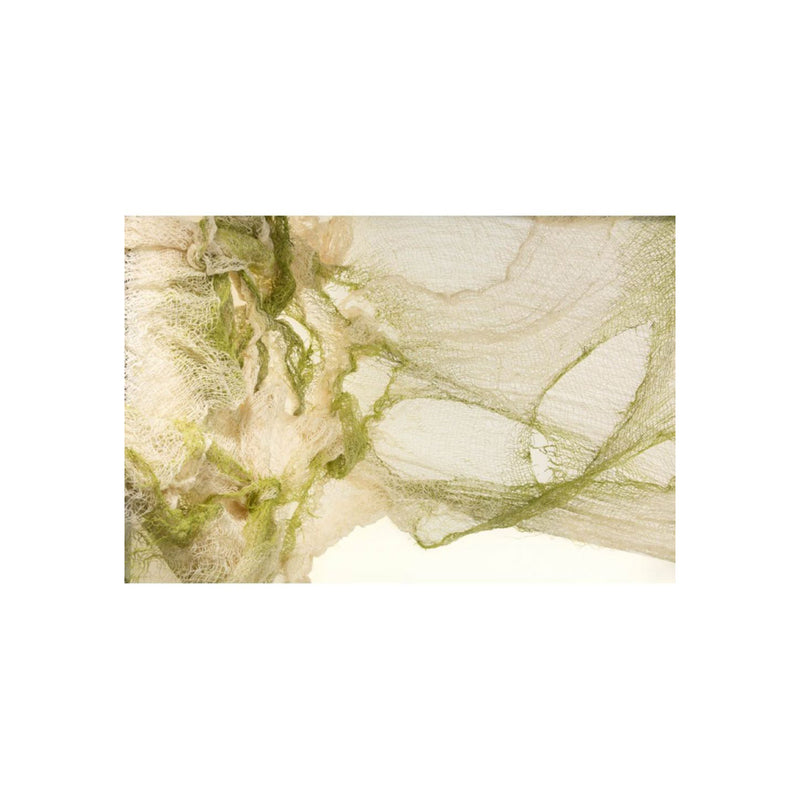 Dekostoff Lumpenstoff 150 x 60 cm | Beige Moosgrün Dekoration