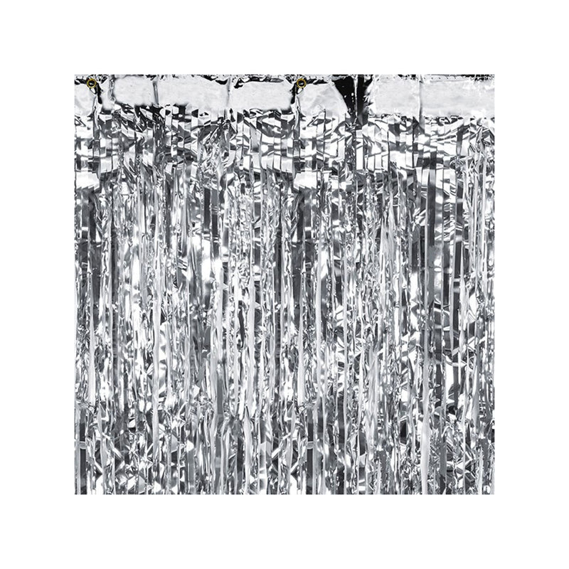 Türvorhang Lametta 90x250cm | Silber