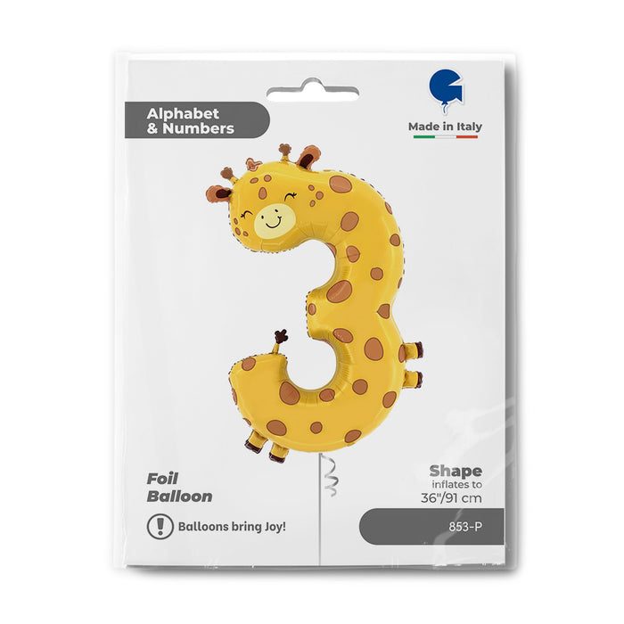 Shape Folienballon "Puppyloons" #3 Giraffe | 91 cm