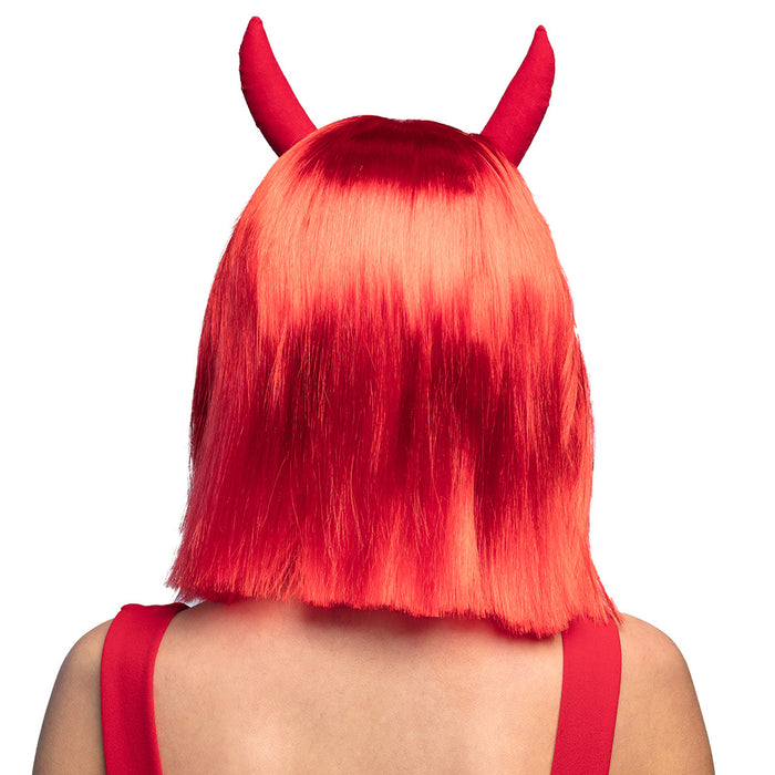 Teufel Perücke "Spicy Devil" für Damen - 85607 | Rot