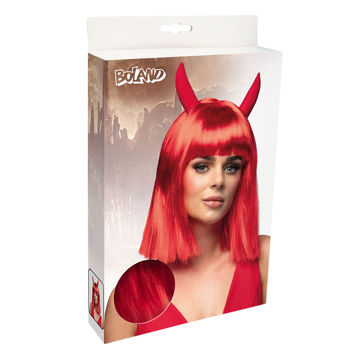 Teufel Perücke "Spicy Devil" für Damen - 85607 | Rot