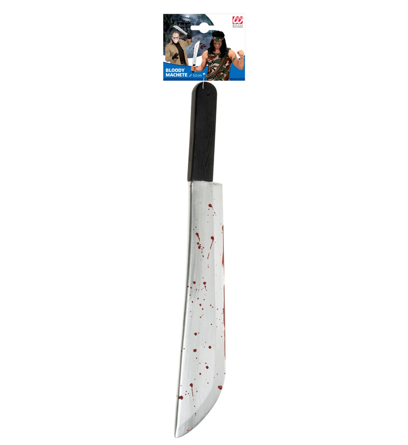 Blutverschmierte Machete - 52 cm | Blutig - Halloween Mörder Waffe