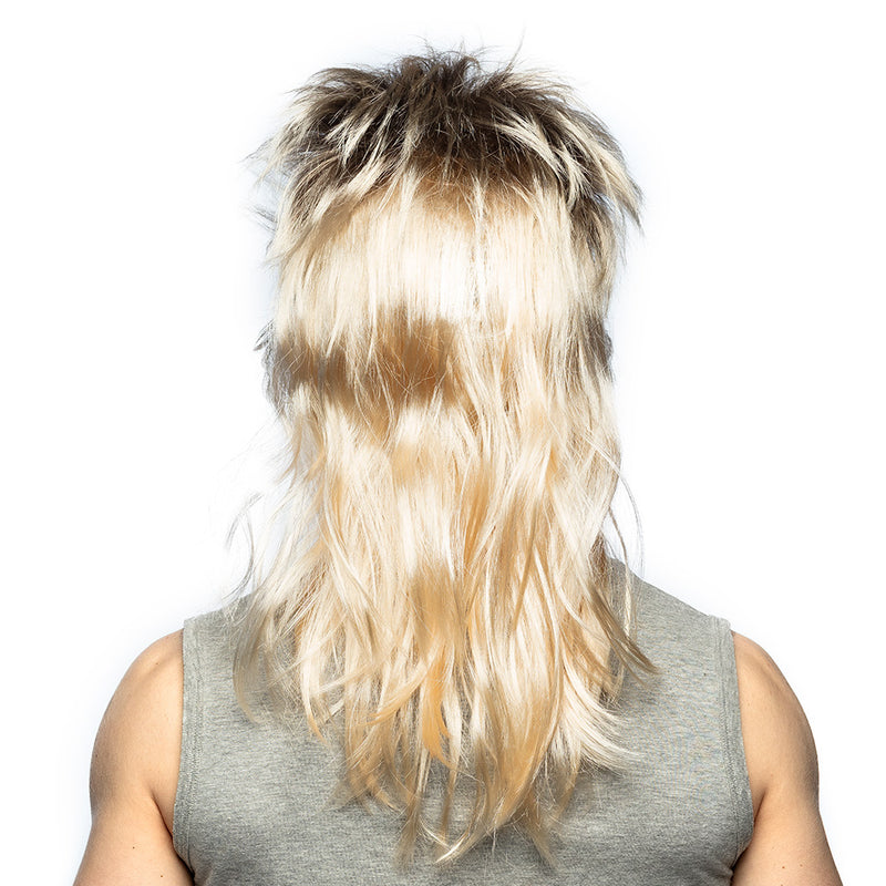 80er Jahre Rockstar Vokuhila Perücke "Ryan" | Blond