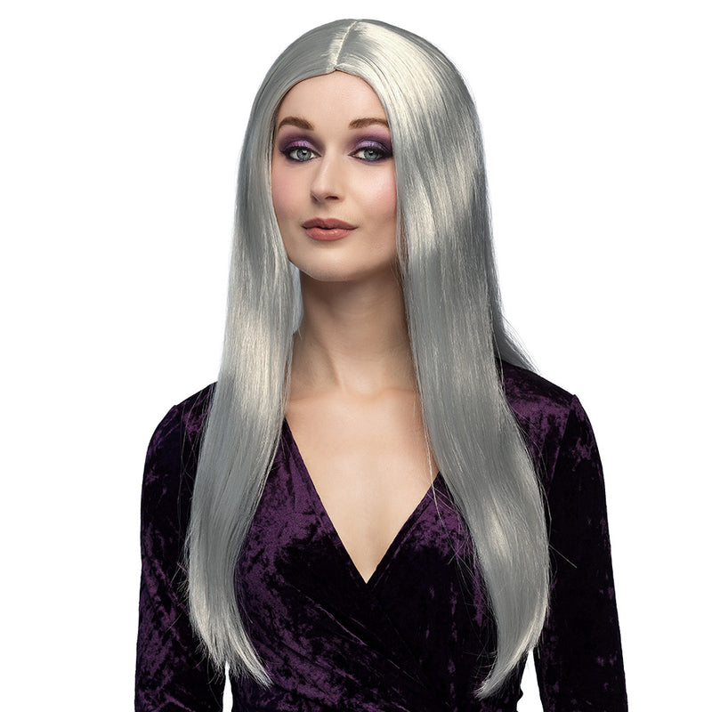 Halloween Perücke Damen "Hexe Aurora" | Grau
