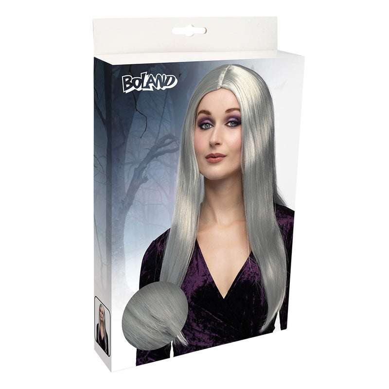Halloween Perücke Damen "Hexe Aurora" | Grau