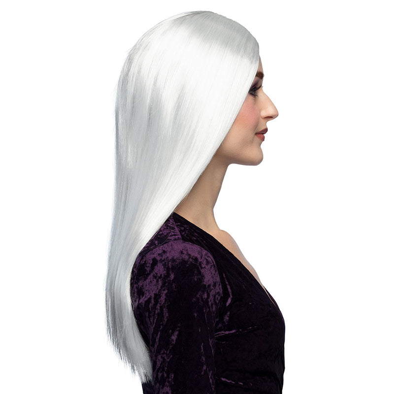 Halloween Perücke Damen "Hexe Aurora" | Weiß