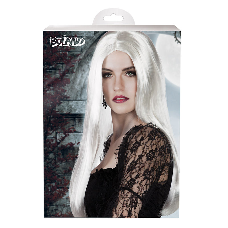 Halloween Perücke Damen "Hexe Aurora" | Weiß