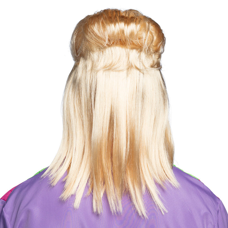 80er Jahre Rockstar Vokuhila Perücke "Larry" | Blond