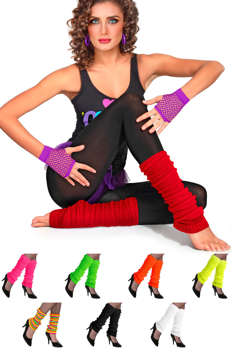 Beinstulpen zum 80er Jahre Disco Kostüm