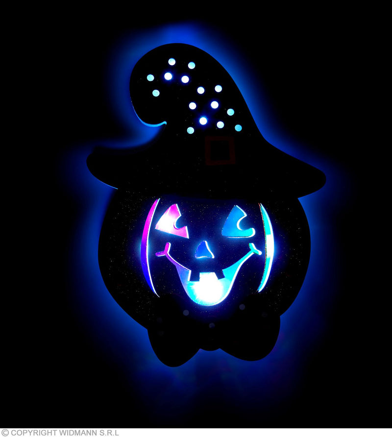 Leuchtender Kürbis "LED Pumpkin" 26 x 19 cm | Mehrfarbig Halloween Deko