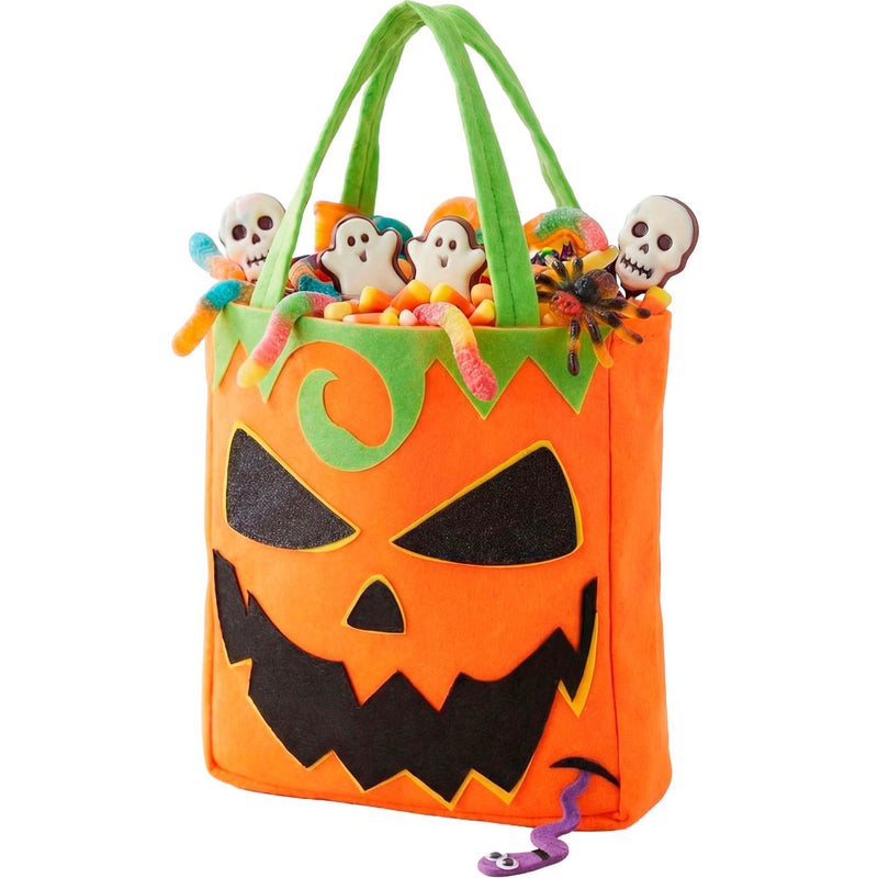 Halloween Betteltasche "Kürbis" | Orange - Süßes oder Saures