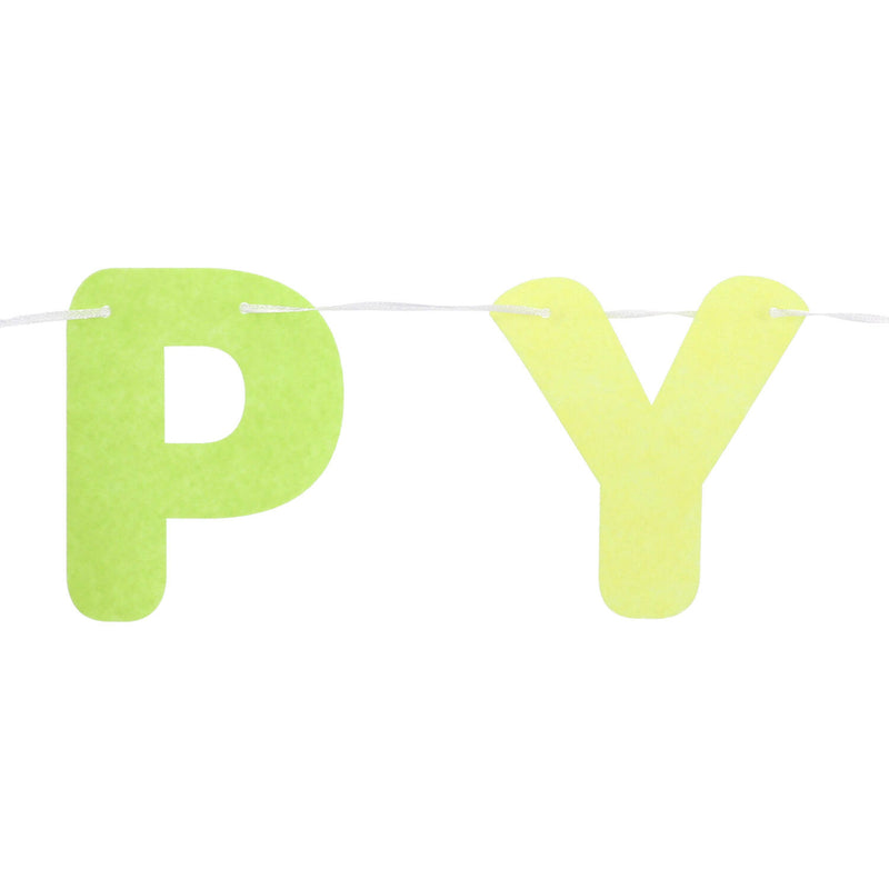 Dreamy Pastels Girlande "Happy Birthday" Filz | 2,8m