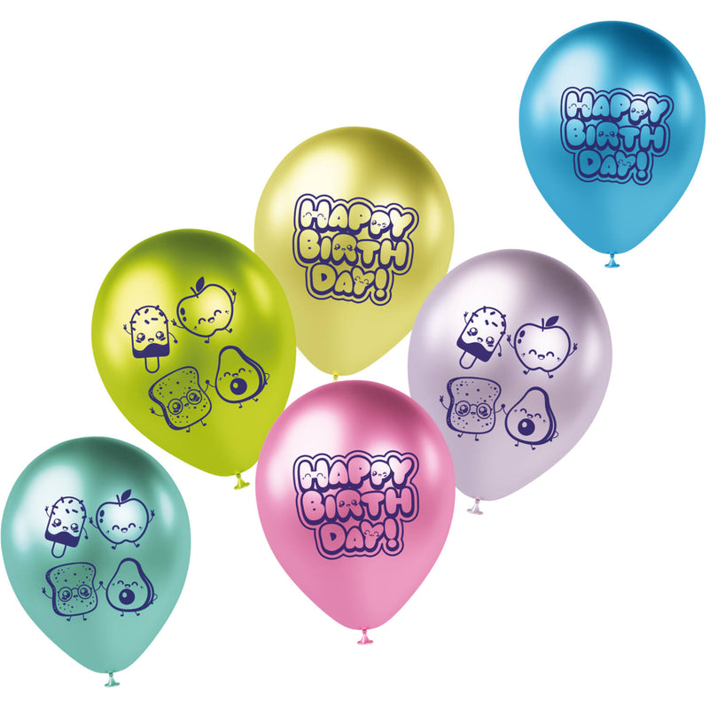 Latexballon Kawaii Party 33 cm | 6 Stück