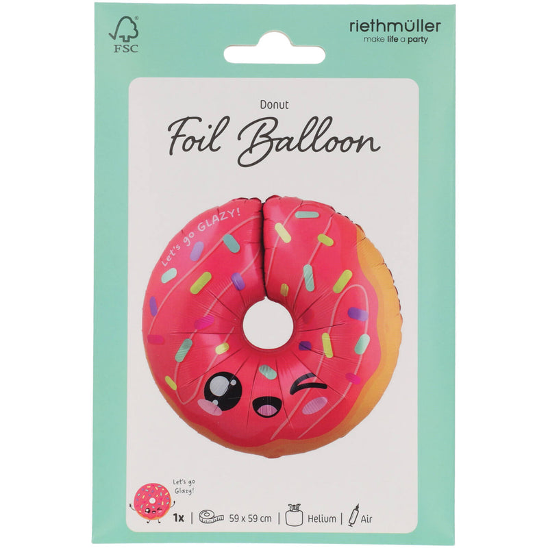 Shape Folienballon "Donut" | 60x59 cm
