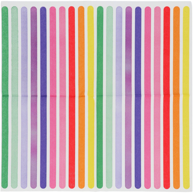 Servietten Stripetastic 20Stk./33x33cm | Mehrfarbig