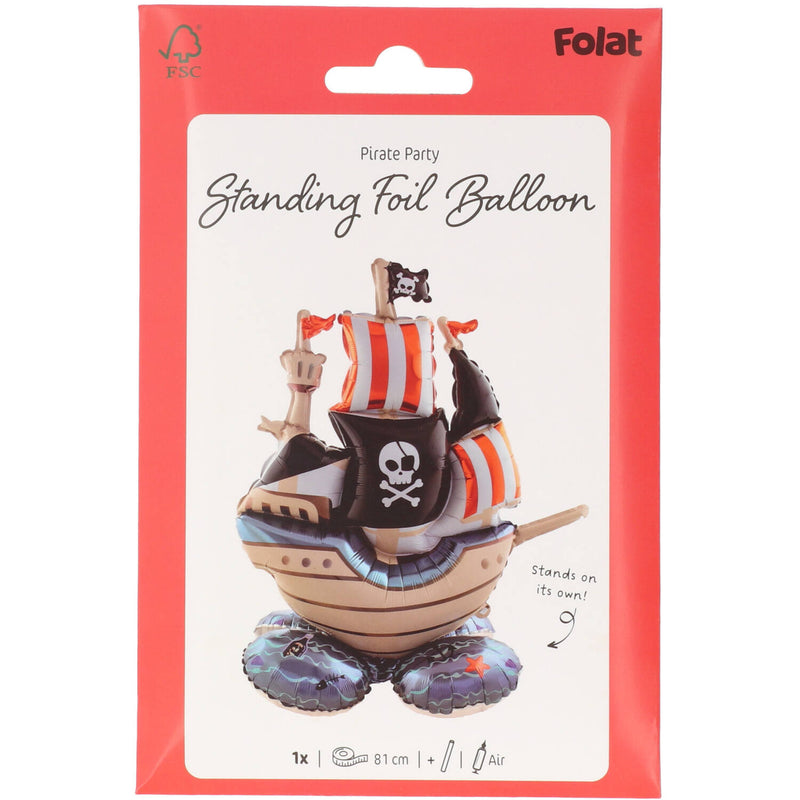 Folienballon "Piratenschiff" | 70x81cm  (MIT LUFT ZU BEFÜLLEN)