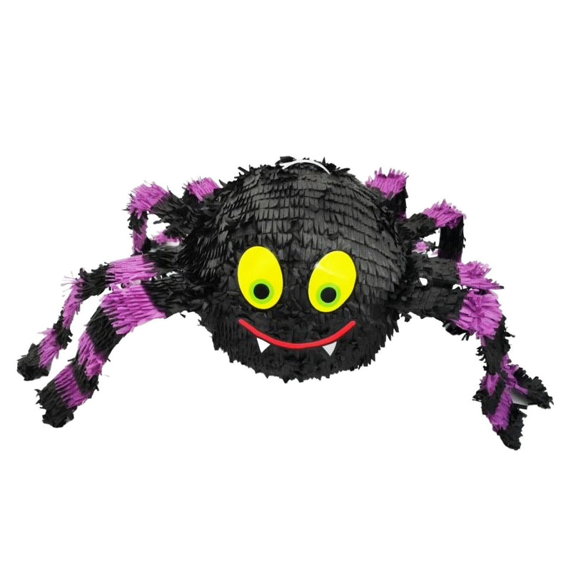 Pinata "Spinne" Schwarz/Lila | 26x26x23cm