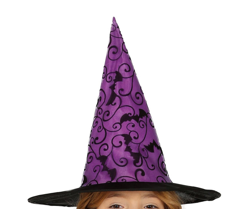 Kostüm Kid Hexe Spitze Kleid m. Hut 7-9J.