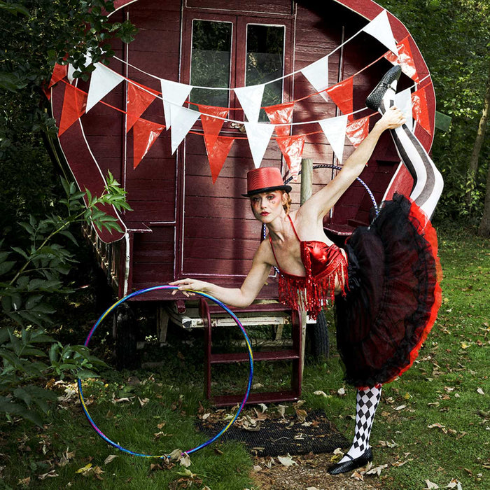 Strumpfhose "Jester" Harlekin für Damen | Schwarz/Weiß