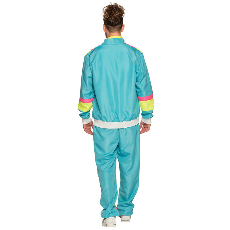 Trainingsanzug "Retro Man" für Herren | Neonblau - UV