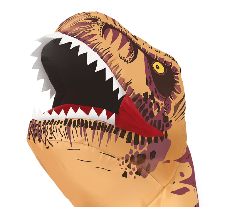 Aufblasbares Dinosaurier Kostüm für Erwachsene | Einheitsgröße 52-54 (L)