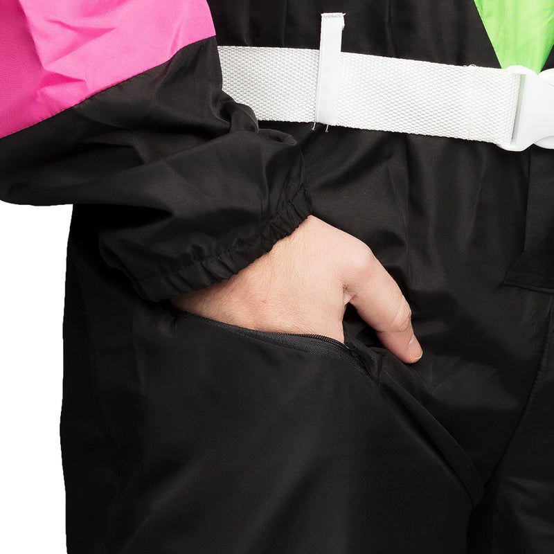 Skianzug "80´s" für Damen 3-tlg. | Schwarz