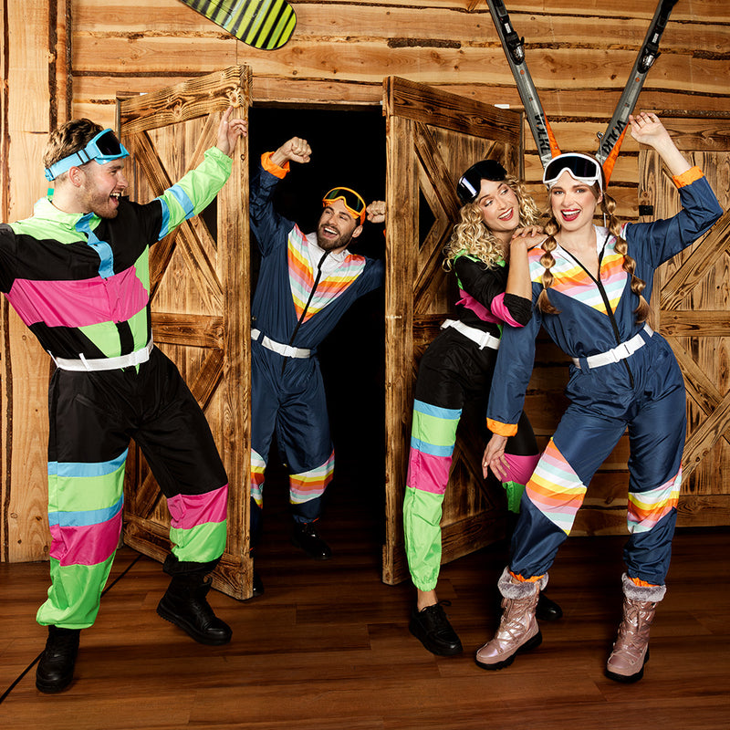 Skianzug "80´s" für Damen 3-tlg. | Schwarz