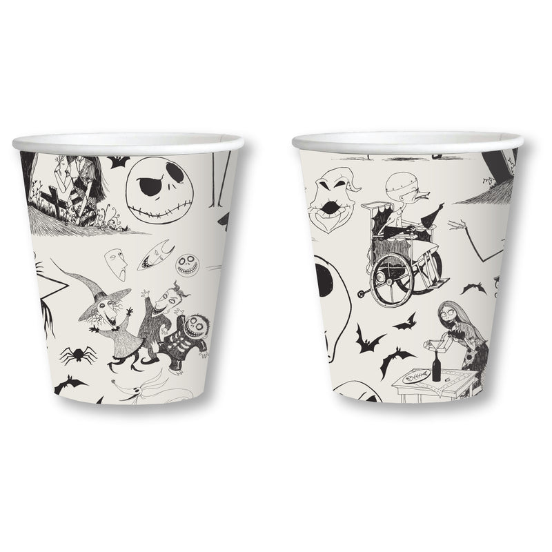 8 Pappbecher "Nightmare Before Christmas" | 250 ml