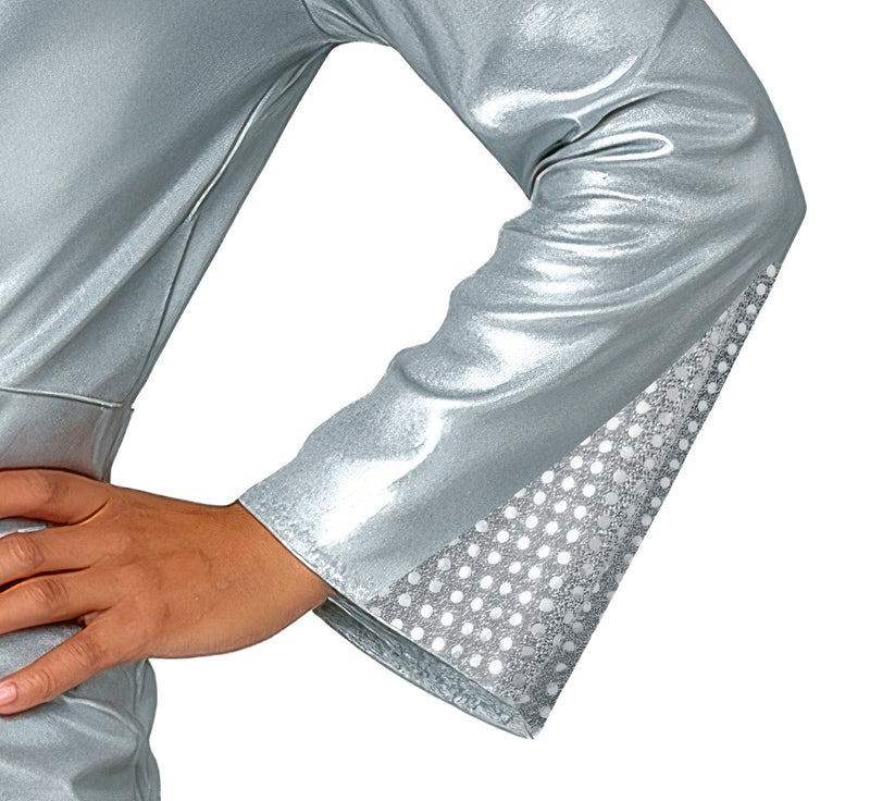 70er Jahre "Disco Star" Kostüm für Herren | Silber