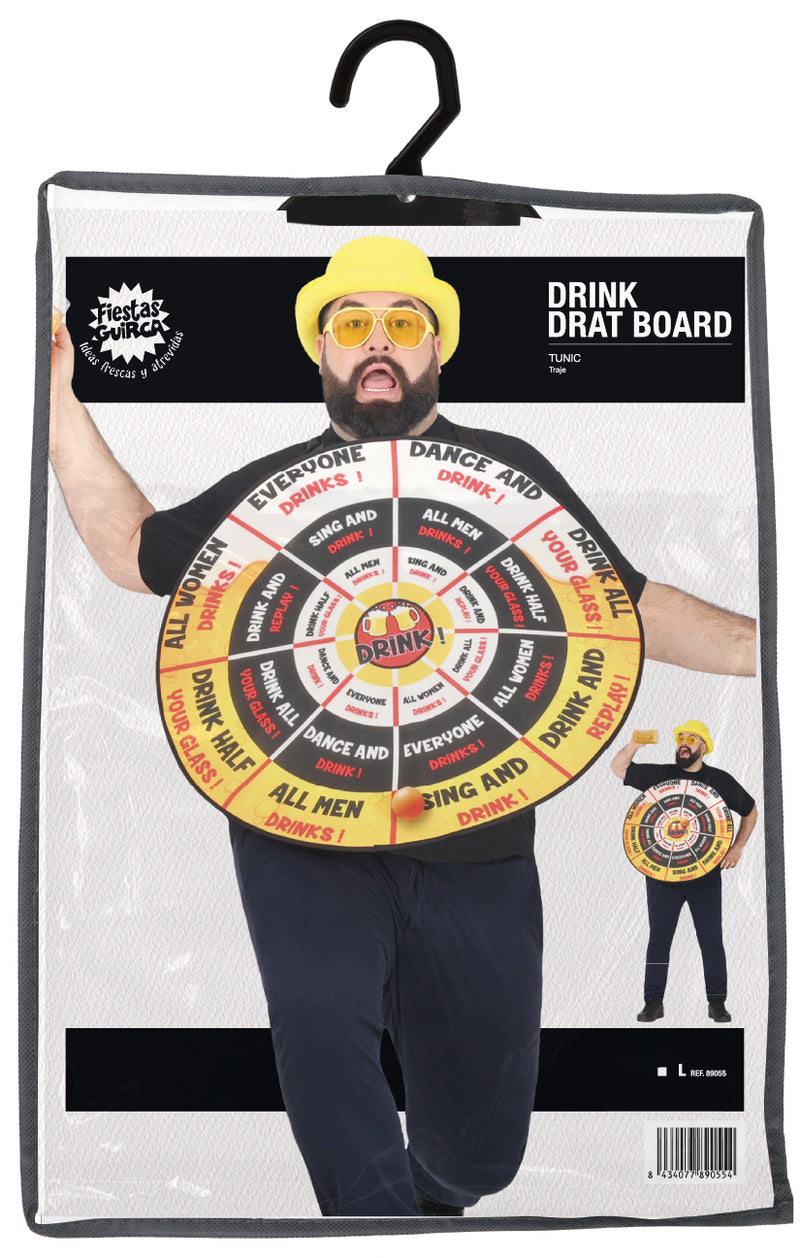 Spaßkostüm"Dart-Scheibe" für Erwachsene | Einheitsgröße 52-54 (L)