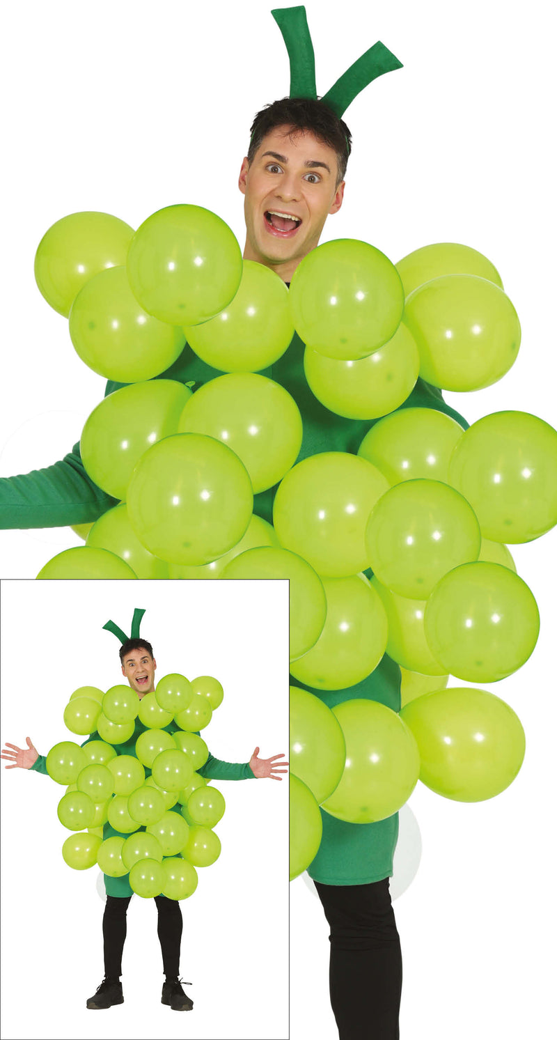 Spaßkostüm "Weintraube" für Erwachsene | Einheitsgröße 52-54 (L)