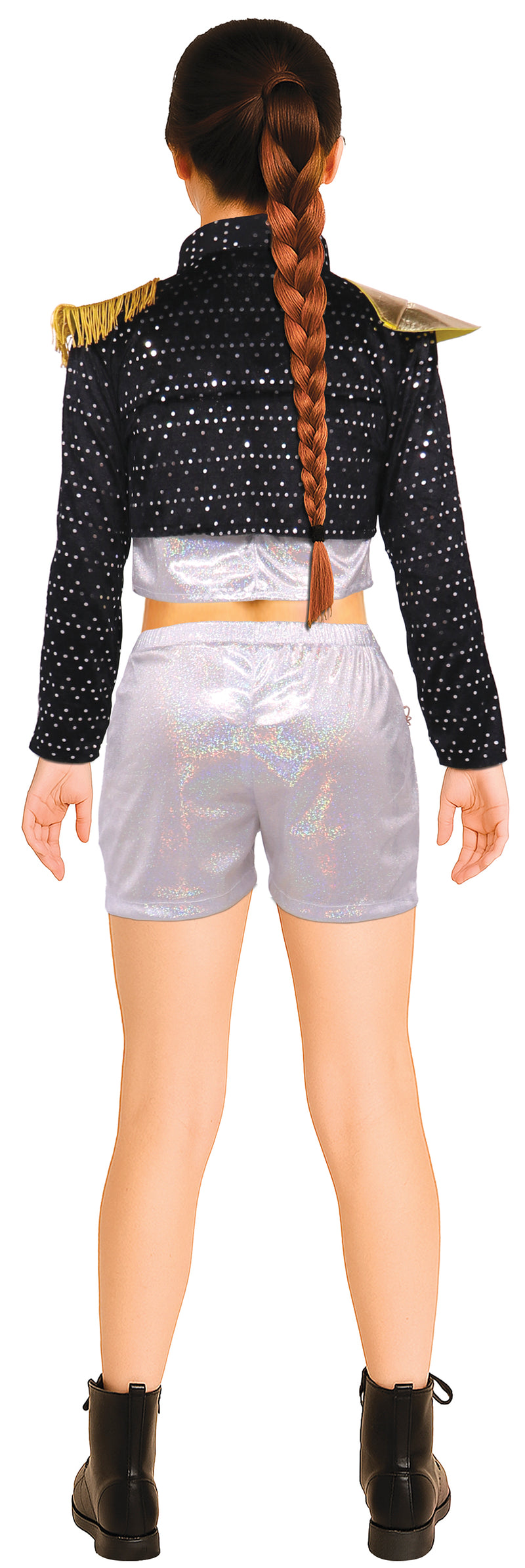 K-Pop Kostüm Leader "Silver" für Damen | Silber Schwarz