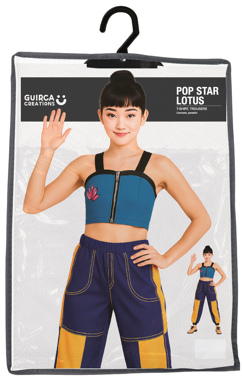 K-Pop Kostüm "Lotus" für Damen | Hose, T-Shirt