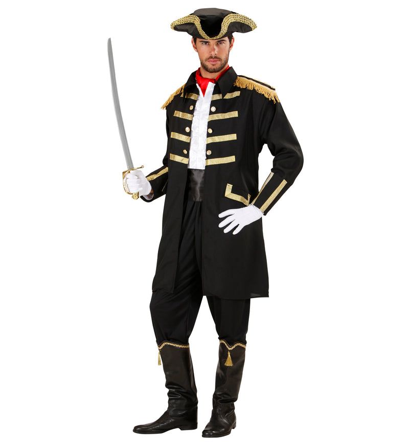 Kostüm Piraten Kapitän Herren - Mantel mit Hut