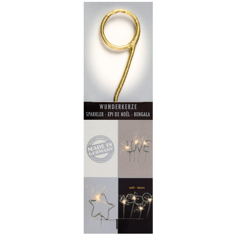 Wunderk. Zahl Classic  9  6,5cm 35s | Gold