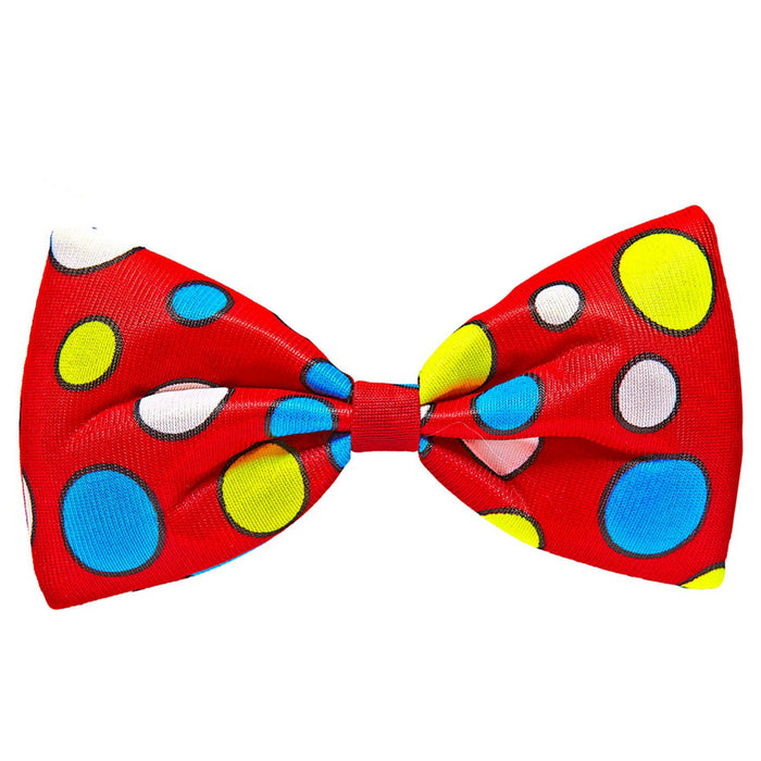 Clown Set "Bunte Punkte" 2-tlg. | Mehrfarbig - Zylinder und Fliege