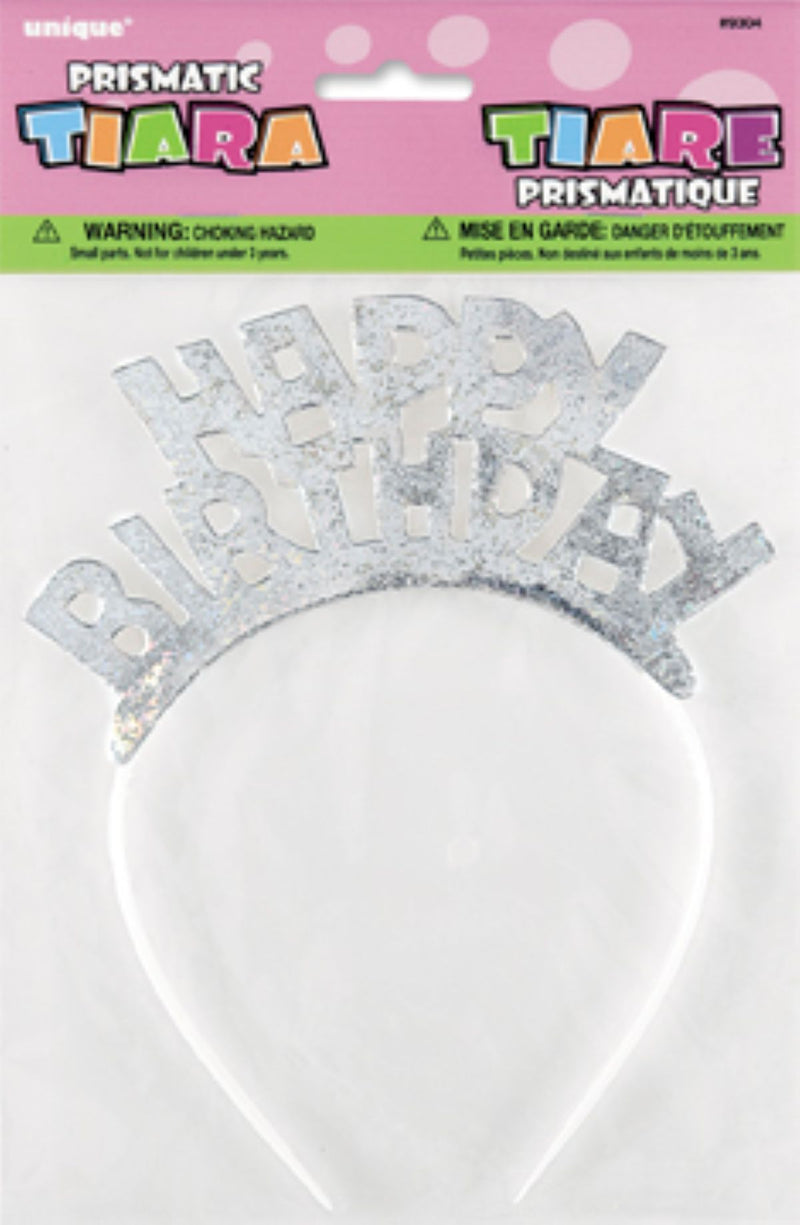 Haarreif Happy Birthday Silber 1St.