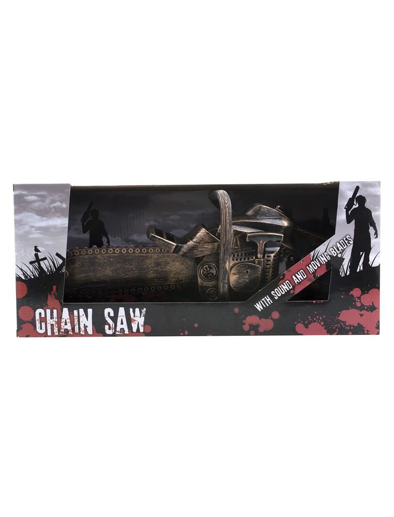 Halloween Deko Kettensäge mit Sound | 40 cm