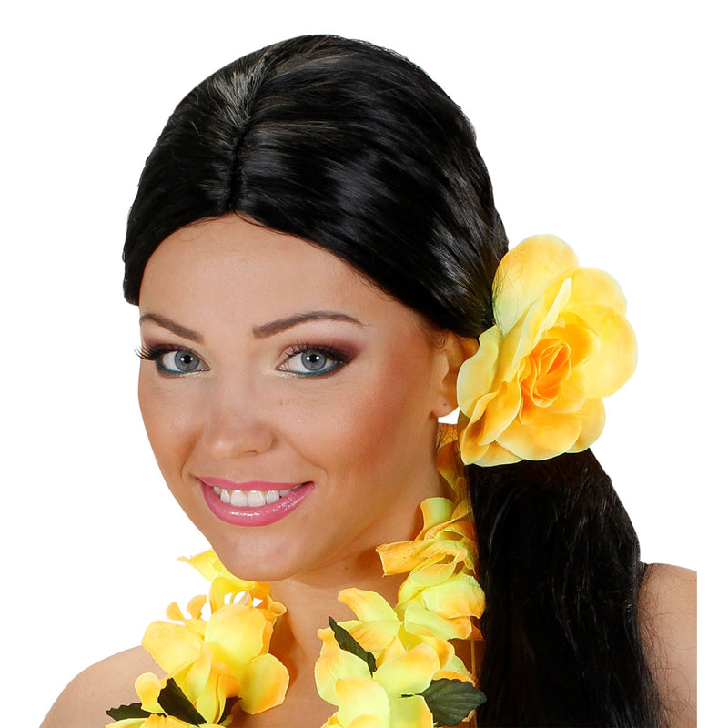 Schmuck Haargummi Blume | Gelb