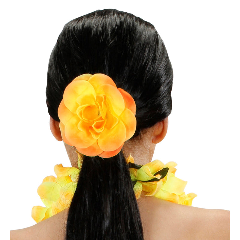 Schmuck Haargummi Blume | Gelb