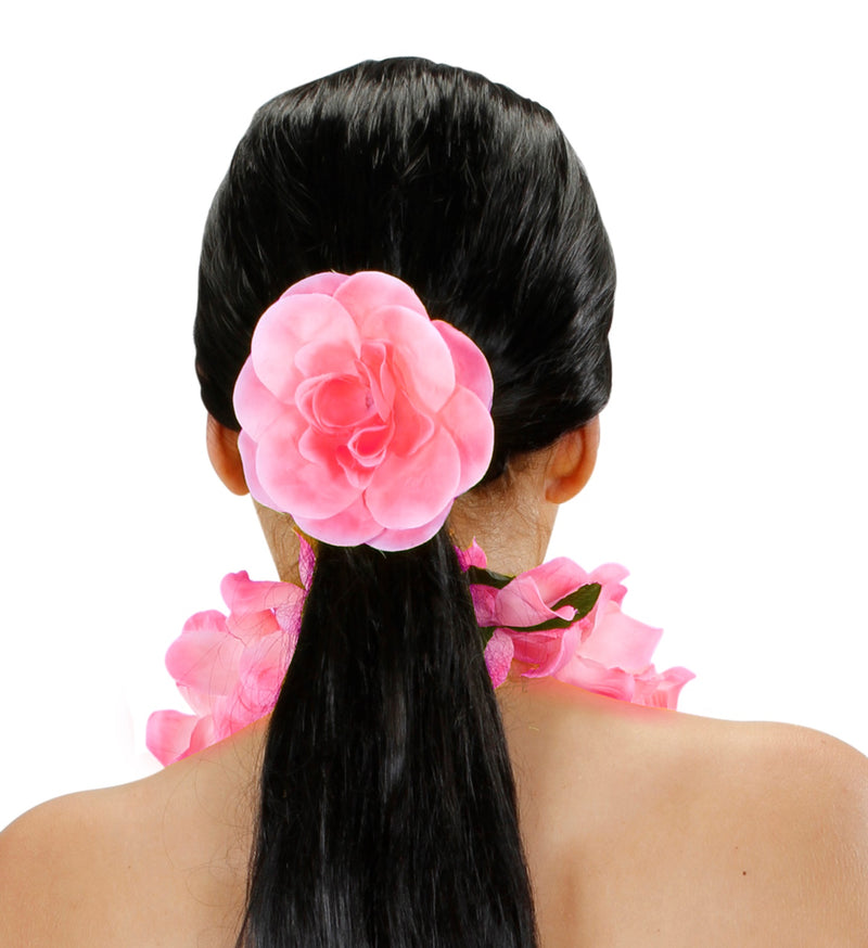 Schmuck Haargummi Blume | Rosa