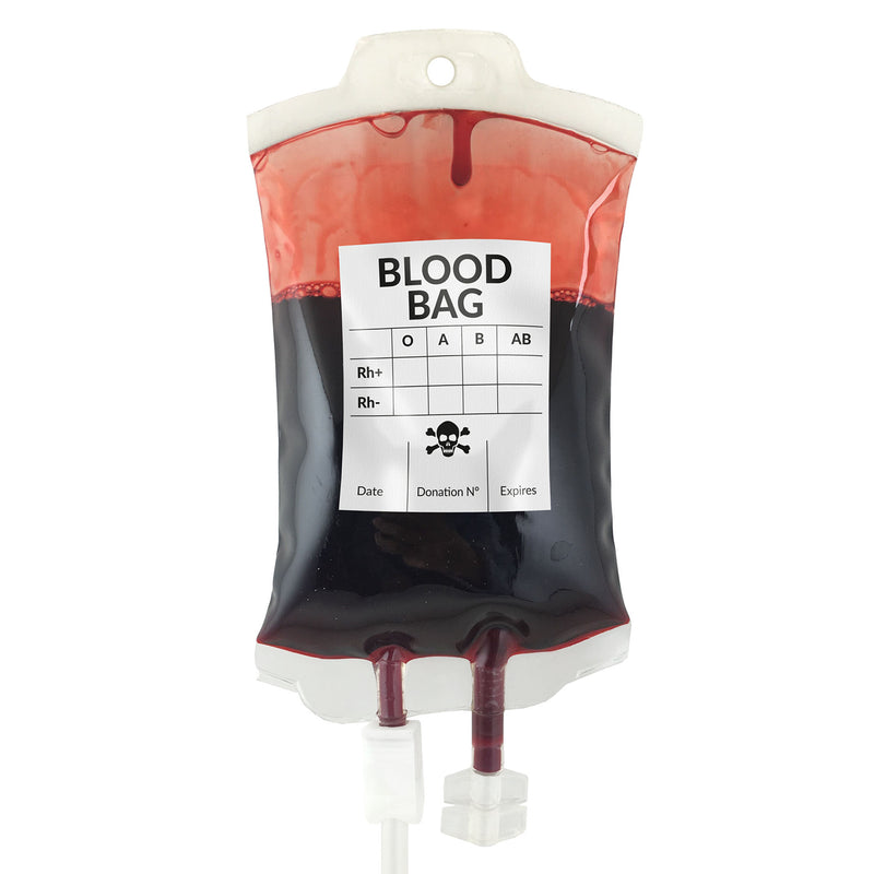 Beutel mit Imitationsblut - 28 x 10 x 2,5 cm | Kunstblut