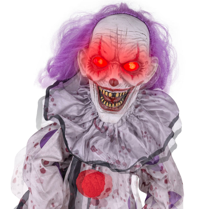 Hänge Figur Clown Animiert 110cm | Mehrfarbig
