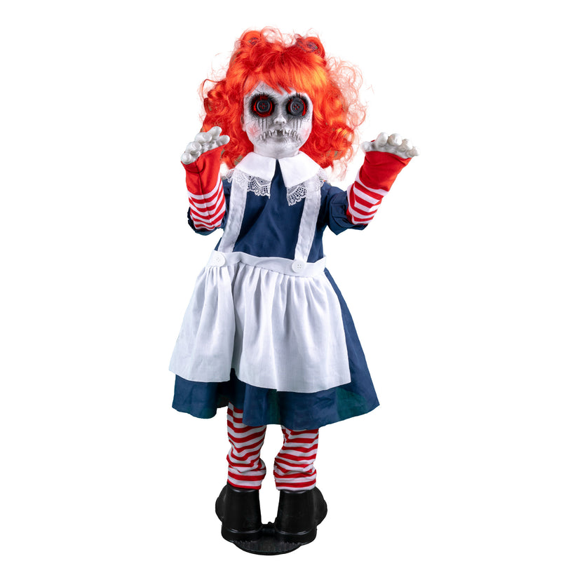 Betty Buttons animierte Puppe 95 cm | Halloween Dekoration