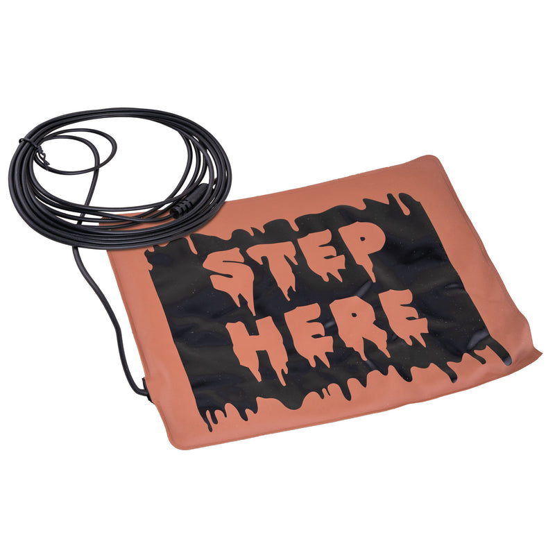 Fußcontroller "STEP HERE" für Halloween Animatronics | 20x15 cm